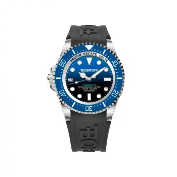 BOBROFF MAN BF0003ibaBFS 42mm analoog quartz horloge met zwarte leren band