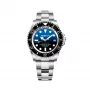 BOBROFF MAN BF0003J1 analoog quartz horloge 44mm zwarte wijzerplaat leren band