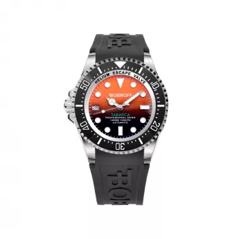 BOBROFF MAN BF0004i-BFSTN 42mm quartz analoog horloge zwarte wijzerplaat leren band