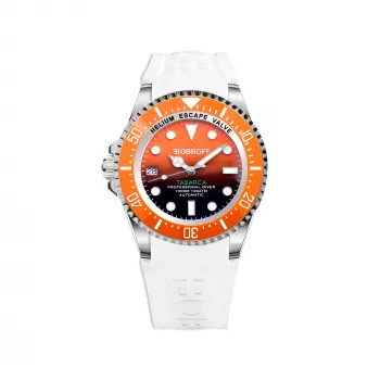 BOBROFF MAN BF0004ibnBF 42 mm analoog quartzhorloge zwarte wijzerplaat lederen band