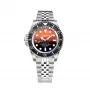 BOBROFF MAN BF0004iJ 42mm quartz analoog horloge zwarte wijzerplaat echt lederen band