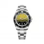 BOBROFF MAN BF0008 analoog quartz horloge 44mm RVS zwarte wijzerplaat leren band