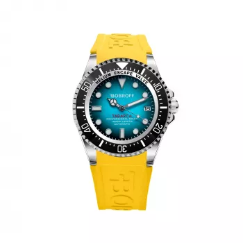 BOBROFF MAN BF0009-BFSTA 44mm quartz analoog horloge staal zilver