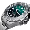 BOBROFF MAN BF002 analoog quartz polshorloge 44mm zwarte leren band