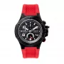 BOBROFF MAN BF1002M14 analoog quartzhorloge 42mm zwarte wijzerplaat lederen band