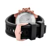 BOBROFF MAN BF1002M15 analoog quartz horloge 43mm zwarte wijzerplaat lederen band