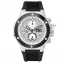 BOBROFF MAN BF1002M20 analoog kwartshorloge 43mm zwarte wijzerplaat leren band