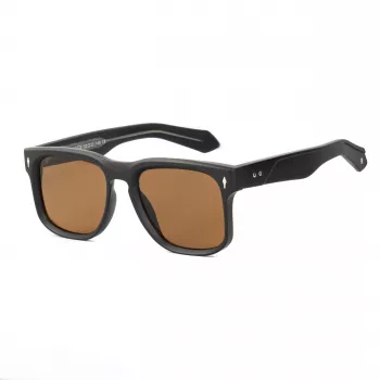 BOBROFF herenzonnebril in vierkant design BFG0016-C2 52mm zwart