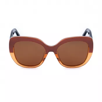 BOBROFF dames zonnebril BFG0001-C4P - rechthoekig kunststof montuur, UV400 grijze polycarbonaatglazen, 54/20/149 mm