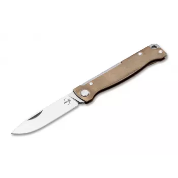 Boker Plus Atlas Brass zakmes D2 lemmet Frame Lock EDC