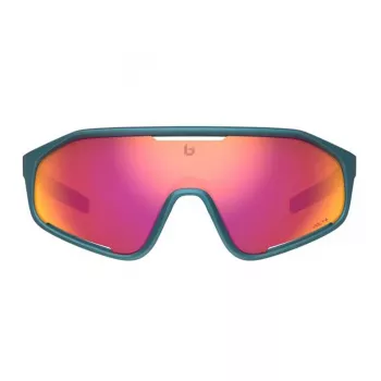 Bolle BS010009 unisex sportbril - zwart nylon montuur, grijze polycarbonaatglazen, UV400-bescherming