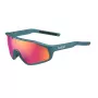 Bolle BS010009 unisex sportbril - zwart nylon montuur, grijze polycarbonaatglazen, UV400-bescherming