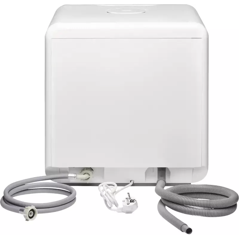 Bomann TSG 5702 tafelvaatwasser wit met 5L watertank, 2 couverts, 6 programma's, energieklasse F