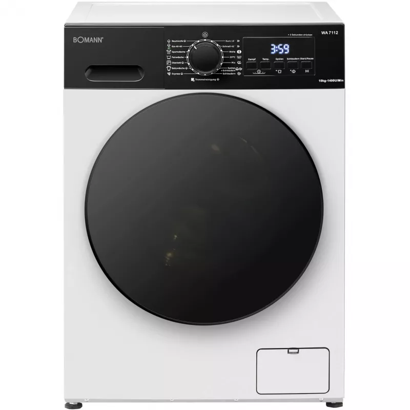 BOMANN WA 7112 wafelijzer, wit/zwart