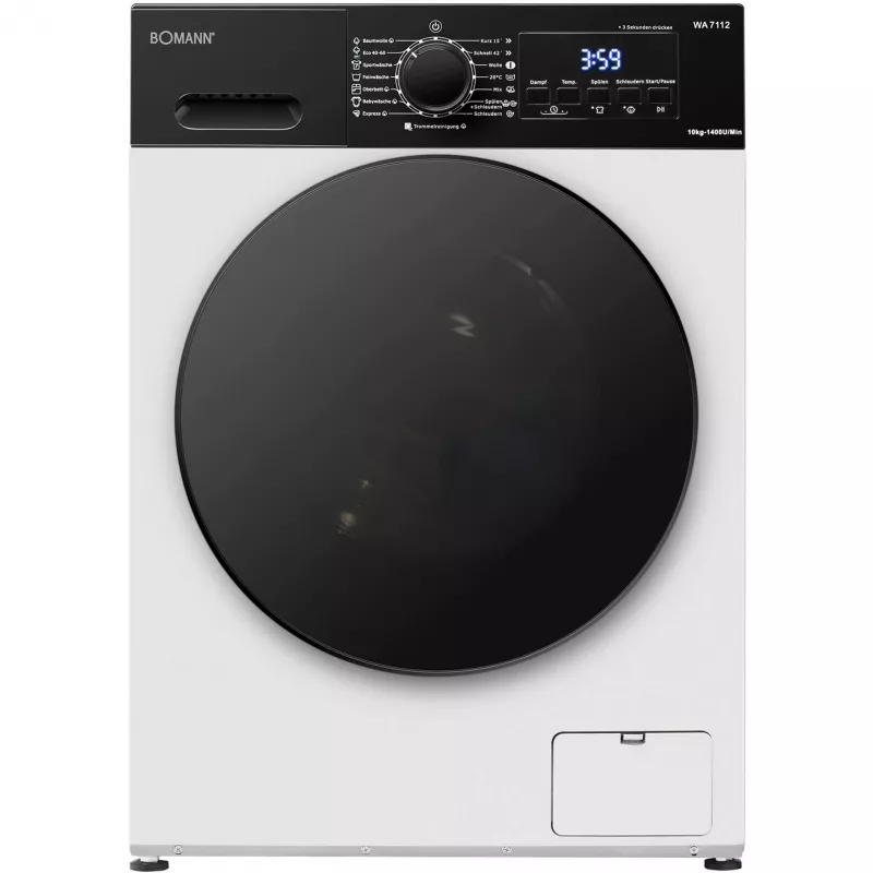 BOMANN WA 7112 wafelijzer, wit/zwart