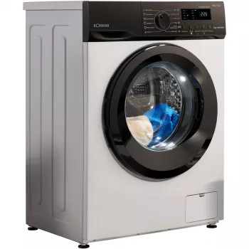 BOMANN WA 7162 voorlader wasmachine, 7 kg, 1400 t/min, wit/zwart
