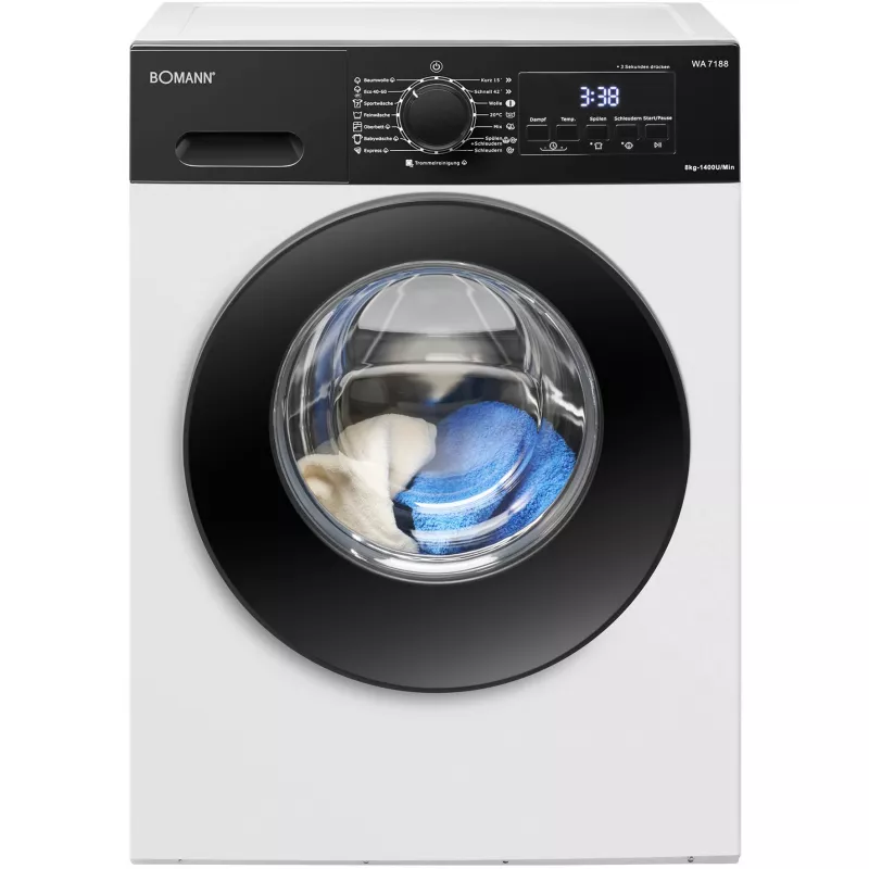 BOMANN WA 7188 wafelijzer, wit/zwart