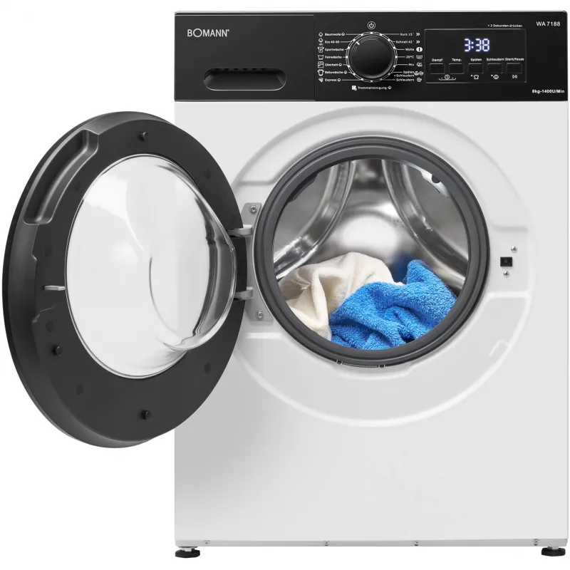 BOMANN WA 7188 wafelijzer, wit/zwart
