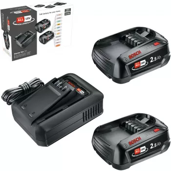 Bosch 18V Starter Set 2 x 2,5 Ah accu's + AL 18V-44 oplader (1600A031T5)