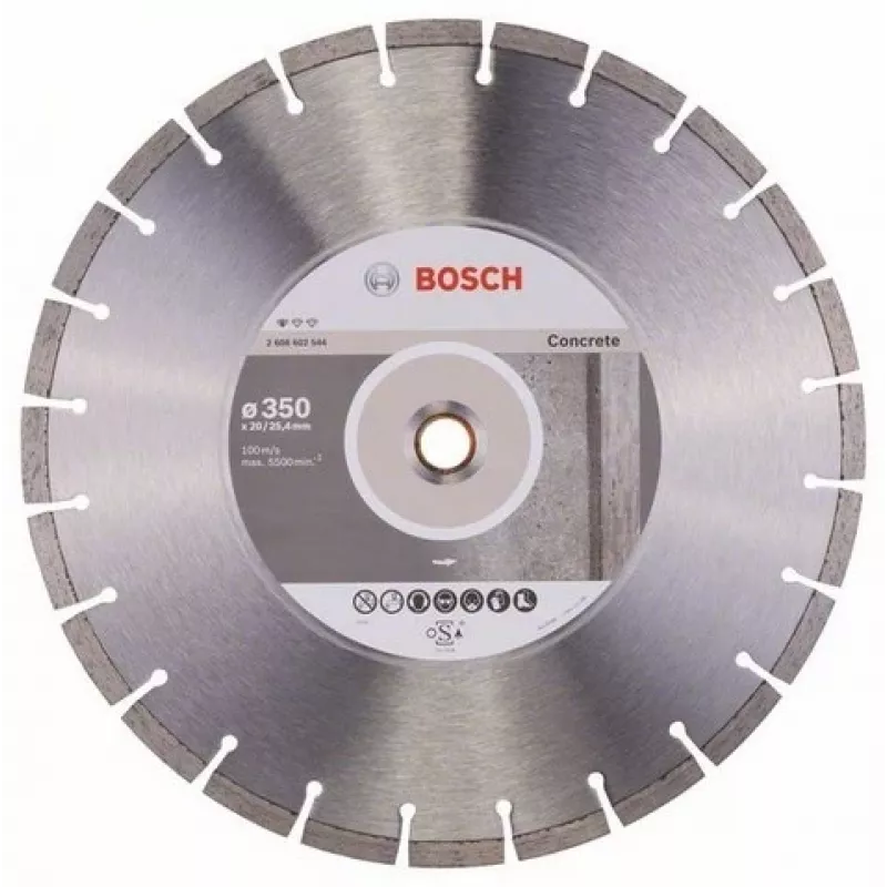 BOSCH diamant-slijpschijf 350x25,4 mm gesegmenteerd voor beton