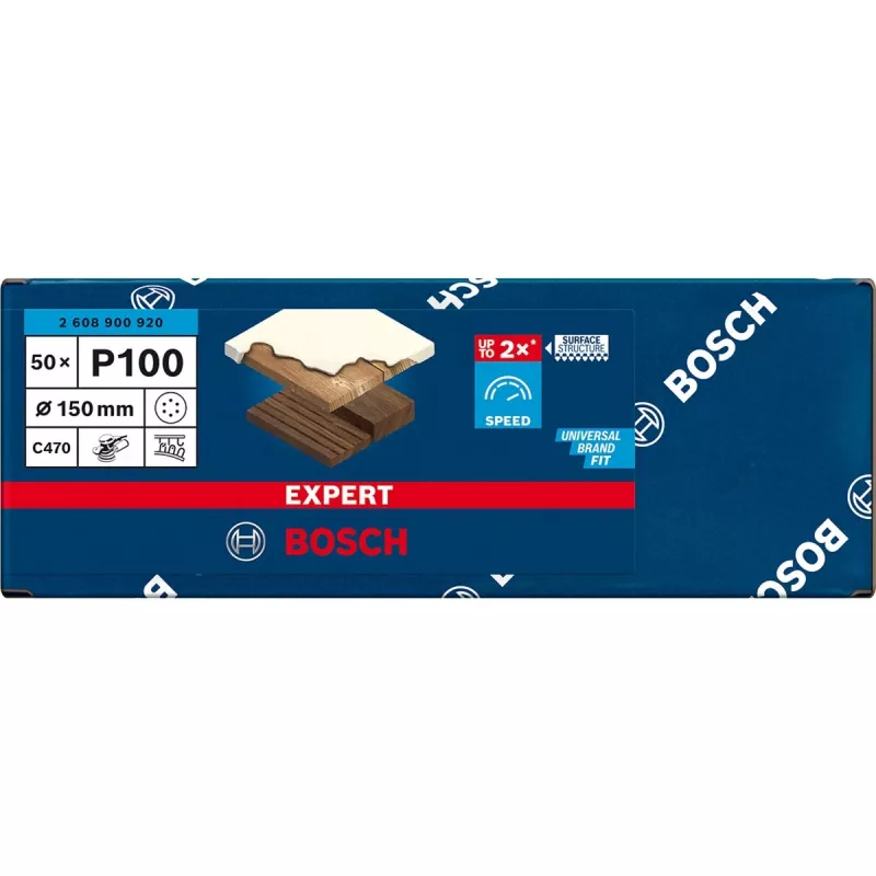 Bosch EXPERT C470 schuurschijf 150 mm korrel 100, 50-pack 2608900920