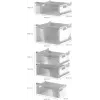 Bosch GSN36VCCG vrijstaande vriezer, NoFrost, 242 L, E energieklasse, inox-look