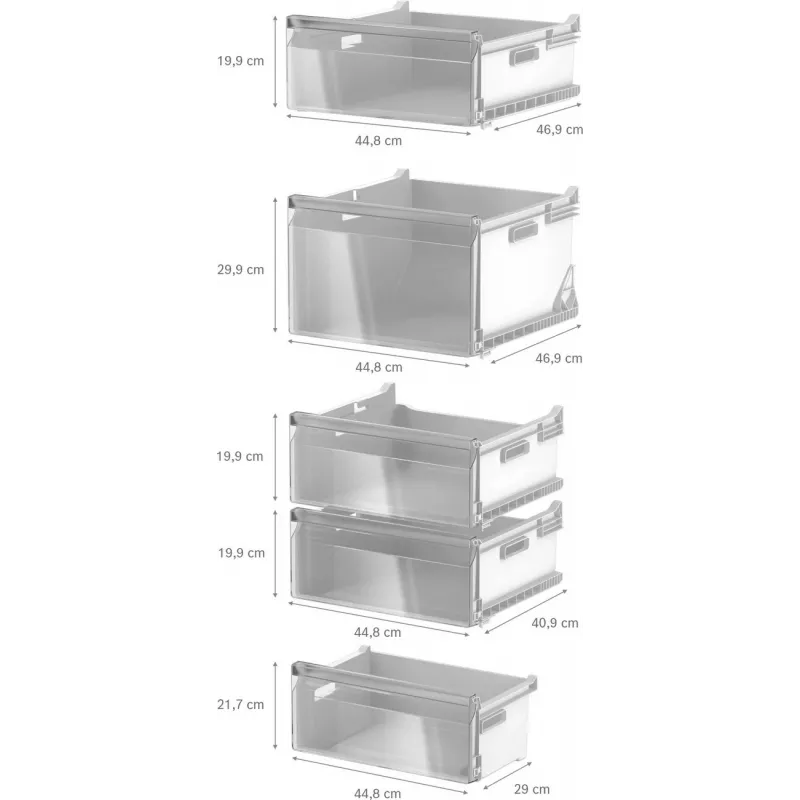 Bosch GSN36VCCG vrijstaande vriezer, NoFrost, 242 L, E energieklasse, inox-look