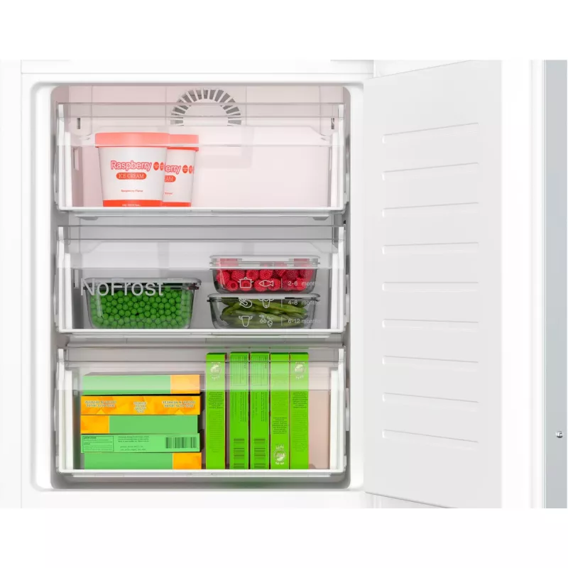 BOSCH KIN86ADD0 inbouw koel-vriescombinatie met VitaFresh en NoFrost, 260 L, energieklasse D, wit