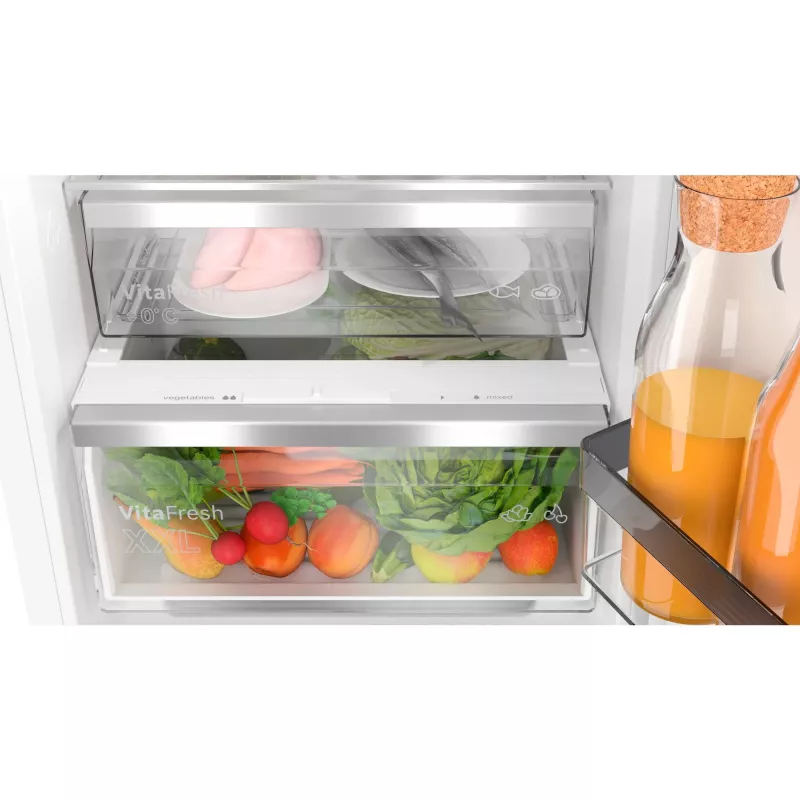 BOSCH KIN86ADD0 inbouw koel-vriescombinatie met VitaFresh en NoFrost, 260 L, energieklasse D, wit