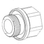 Bosch MIC Series M25 naar 3/4 inch NPT kabelgoot-adapter (MIC-M25XNPT34)