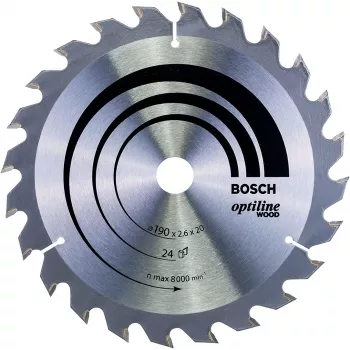 Bosch Optiline Wood cirkelzaagblad 190mm x 30mm x 24T
