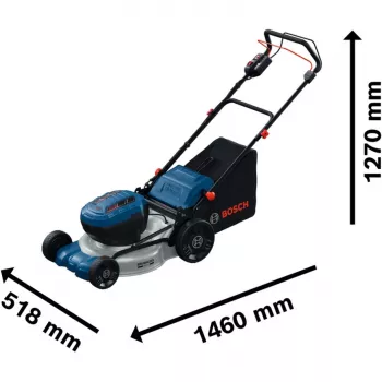 BOSCH POWERTOOLS Accu Grasmaaier GRA 18V2-46SP Professional, 36V (2x18V), Blauw, 2x 5,5 Ah Lithium-Ion Accu, Oplader