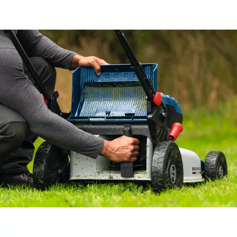 BOSCH POWERTOOLS Accu Grasmaaier GRA 18V2-46SP Professional, 36V (2x18V), Blauw, 2x 5,5 Ah Lithium-Ion Accu, Oplader