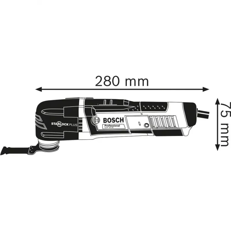 BOSCH POWERTOOLS Multi-Cutter GOP 30-28 Professional (blauw/zwart, L-BOXX, 300 watt, incl. accessoires)