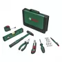 BOSCH Powertools universele handgereedschapsset, 25-delig (groen, met gereedschapstas)