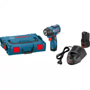 Bosch Professional GDS 12V-115 accu-slagschroevendraaier met 2x 3,0 Ah Li-ion-accu's, L-BOXX