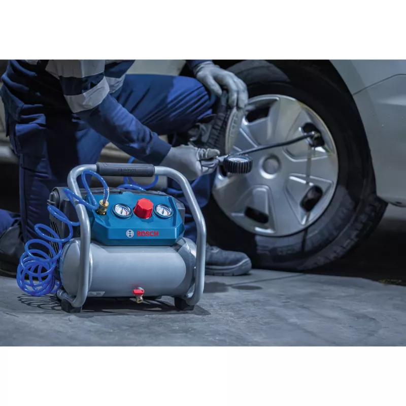 Bosch Professional GKO 18V-51 accu-compressor (blauw/zilver)