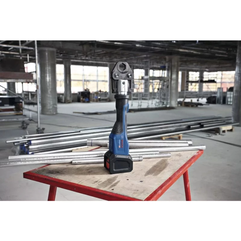 Bosch Professional GPT 18V-32 accu-persgereedschap (Bare Tool, 3 standaard SV-persbekken, L-BOXX)