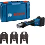 Bosch Professional GPT 18V-32 accu-persgereedschap (Bare Tool, 3 standaard SV-persbekken, L-BOXX)