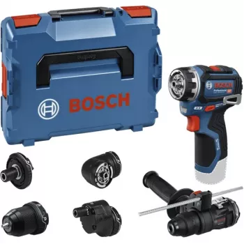 Bosch Professional GSR 12V-32 FC accu-boorschroefmachine 12V (blauw/zwart, machine zonder accu, 5 adapters, L-BOXX)