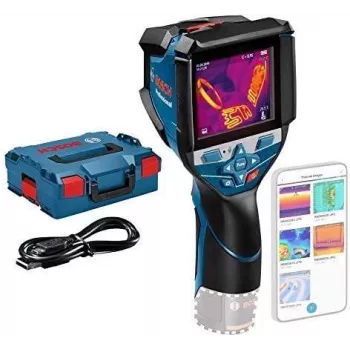 Bosch Professional GTC 600 C warmtebeeldcamera met Click&Go, -20 tot 600°C, 9 Hz, 256x192 IR-resolutie, 3,5 inch display, Wi-Fi, USB-C, IP54 0.601.083.508