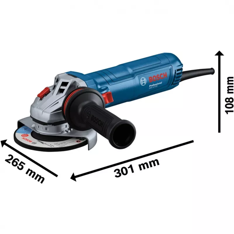 Bosch Professional GWS 12-125 06013A6106 haakse slijper 125 mm 1200 W toerentalregeling