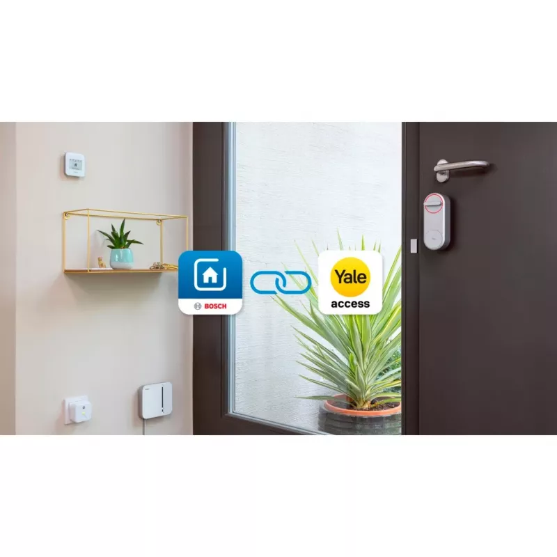 BOSCH SMARTHOME Smart Home actiepakket Smart Closing (wit, 1x Yale Linus Smart Lock, 1x Smart Home Controller)