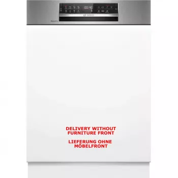 BOSCH SMI6ECS12E Serie 6 semi-geïntegreerde vaatwasser (geborsteld RVS, 60 cm, Home Connect)