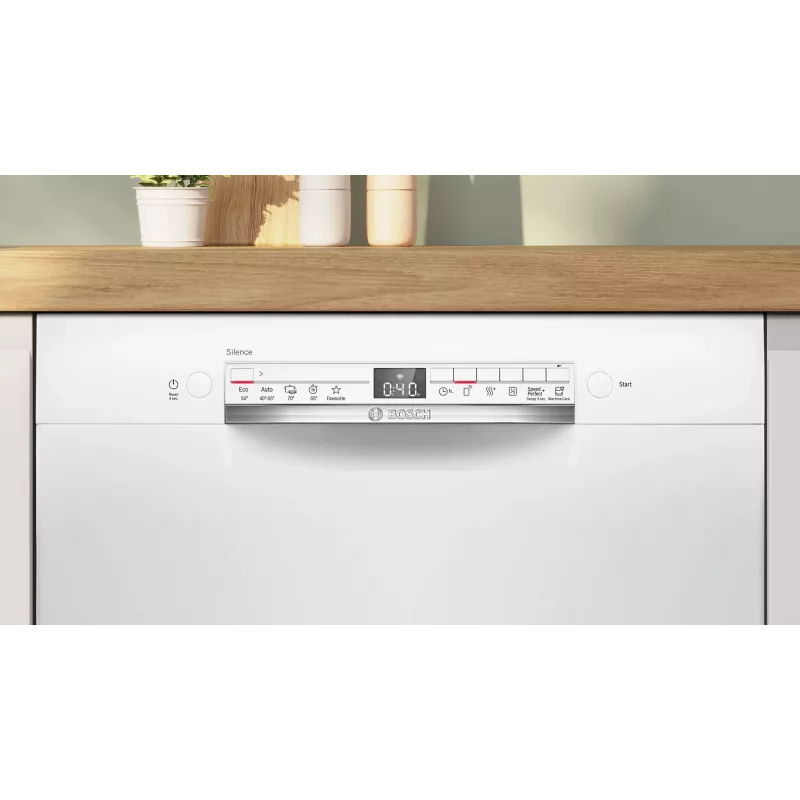 Bosch SMU2HTW08E inbouwvaatwasser, 60 cm, 13 couverts, 5 programma's, energie-efficiëntieklasse C, AquaStop, wit