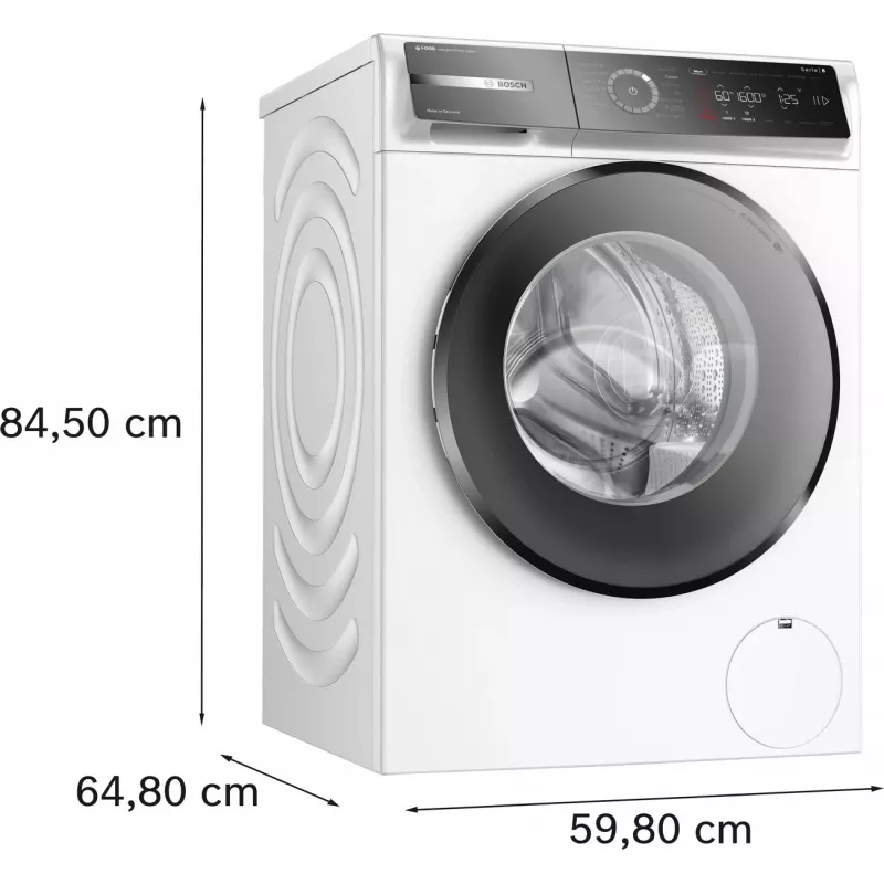 Bosch WGB266A0SN voorlader wasmachine, 10 kg, 1600 t/min, energieklasse A, wit