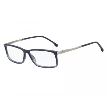 BOSS BOSS1250ITSIP zonnebril heren rechthoekig zwart grijs 57/13/145 mm