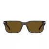 BOSS BOSS1628SKB7 Heren Rechthoek zonnebril Dark Havana Grijs