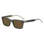 BOSS BOSS1628SKB7 Heren Rechthoek zonnebril Dark Havana Grijs