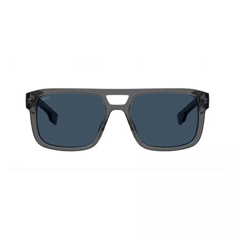 BOSS BOSS1648SKB7 zonnebril Havana bruin vierkant acetaat heren
